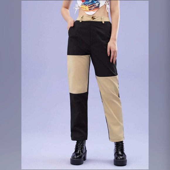 Color block straight pants - Picture 1 of 1